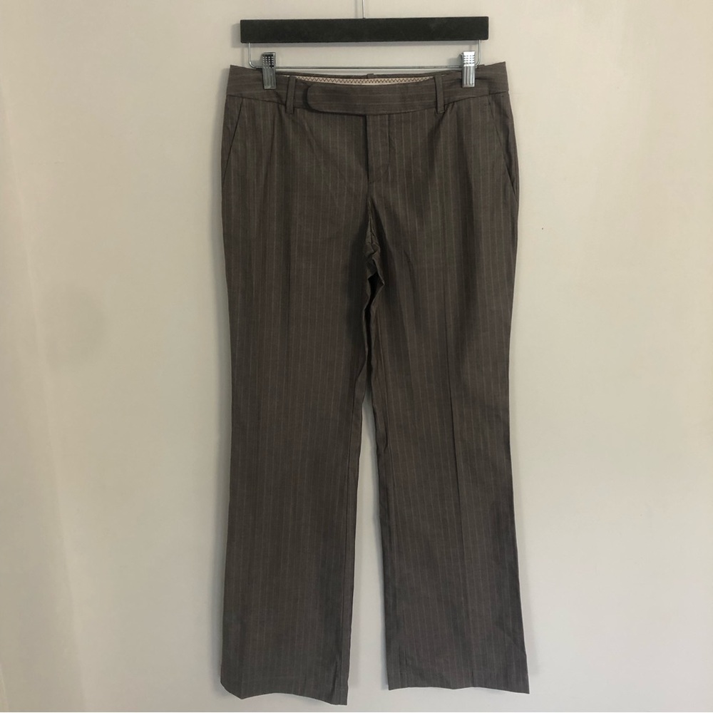 BANANA REPUBLIC Ryan Fit Women’s Gray Striped Stretch Dress Pant Sz 4